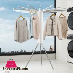 Foldable Clothes Drying Rack Octopus Type Floor Standing Balcony Clothes Drying Portable Rotating Drying Rod Clothes Dryer