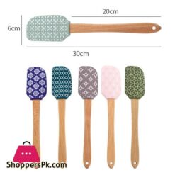 Geometric Silicone Spatula Cake Scraper Cream Mixing Spatula Kitchen Gadgets Heat Resistant Utensils Cake Brush Kitchen Tools