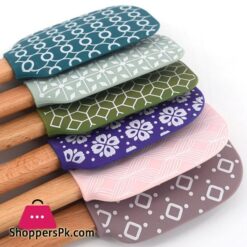 Geometric Silicone Spatula Cake Scraper Cream Mixing Spatula Kitchen Gadgets Heat Resistant Utensils Cake Brush Kitchen Tools