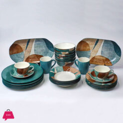 Porcelain Breakfast Set 44 Pieces Tableware Set 6-Person Serving