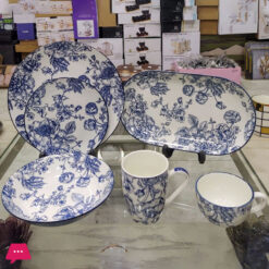 Porcelain Breakfast Set 44 Pieces Tableware Set 6-Person Serving