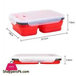 Silicone World 1300Ml Silicone Collapsible Portable Lunch Box Large Capacity Bowl Lunch Bento Box Folding Lunchbox Eco Friendly