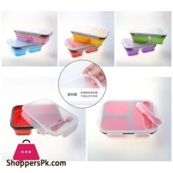 Silicone World 1300Ml Silicone Collapsible Portable Lunch Box Large Capacity Bowl Lunch Bento Box Folding Lunchbox Eco Friendly