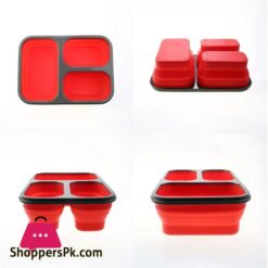 Silicone World 1300Ml Silicone Collapsible Portable Lunch Box Large Capacity Bowl Lunch Bento Box Folding Lunchbox Eco Friendly