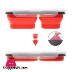 Silicone World 1300Ml Silicone Collapsible Portable Lunch Box Large Capacity Bowl Lunch Bento Box Folding Lunchbox Eco Friendly