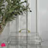 Acrylic Rectangle Pastry Trat With Cover