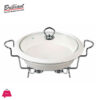 Brilliant Round Casserole Serving Dish With Candle Stand – Buffet Food Warmer 12 Inch