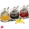 Clear Acrylic Condiment Jar Set Spice Box Seasoning Salt Pepper Spice Boxes With Spoon Kitchen 3 Pcs