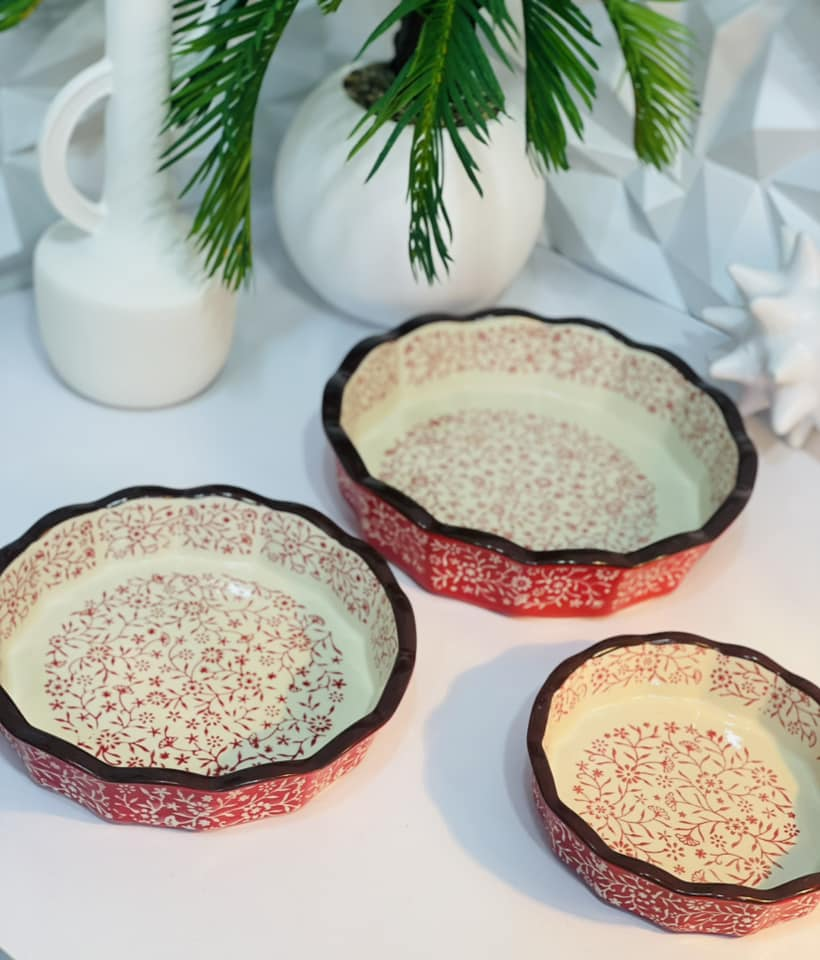 Danny Home Bakeware Pie Plate Qiuche Dish 8.8 Inch