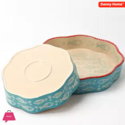 Danny Home Ceramic Bakeware Set Casserole Stoneware Baking Tray Oven Ceramic Baking Dishes 10 Inch