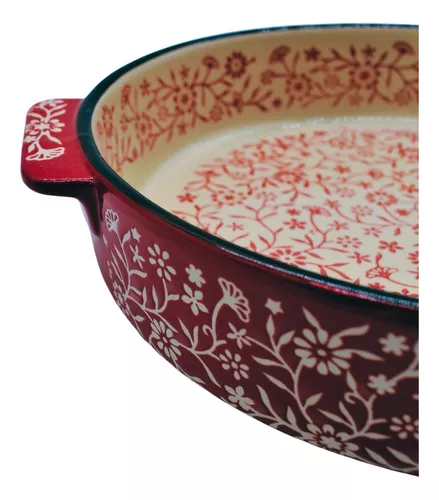 Danny Home Ceramic Casserole Dish Roasting Pan Tray Oven Handles Kitchen