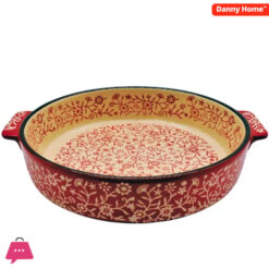 Danny Home Ceramic Casserole Dish Roasting Pan Tray Oven Handles Kitchen