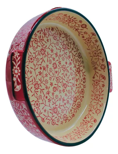 Danny Home Ceramic Casserole Dish Roasting Pan Tray Oven Handles Kitchen 4.5 Cm