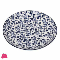 Danny Home Floral Design Ceramic Deep Plate