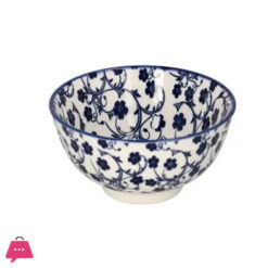 Danny Home Floral Design Ceramic Sauce Bowl 6 Inch
