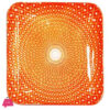 Danny Home Orange Dinner Flat Plate 7.5 Inch