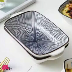 Danny Home Porcelain Black line 7 Inch Baking Try