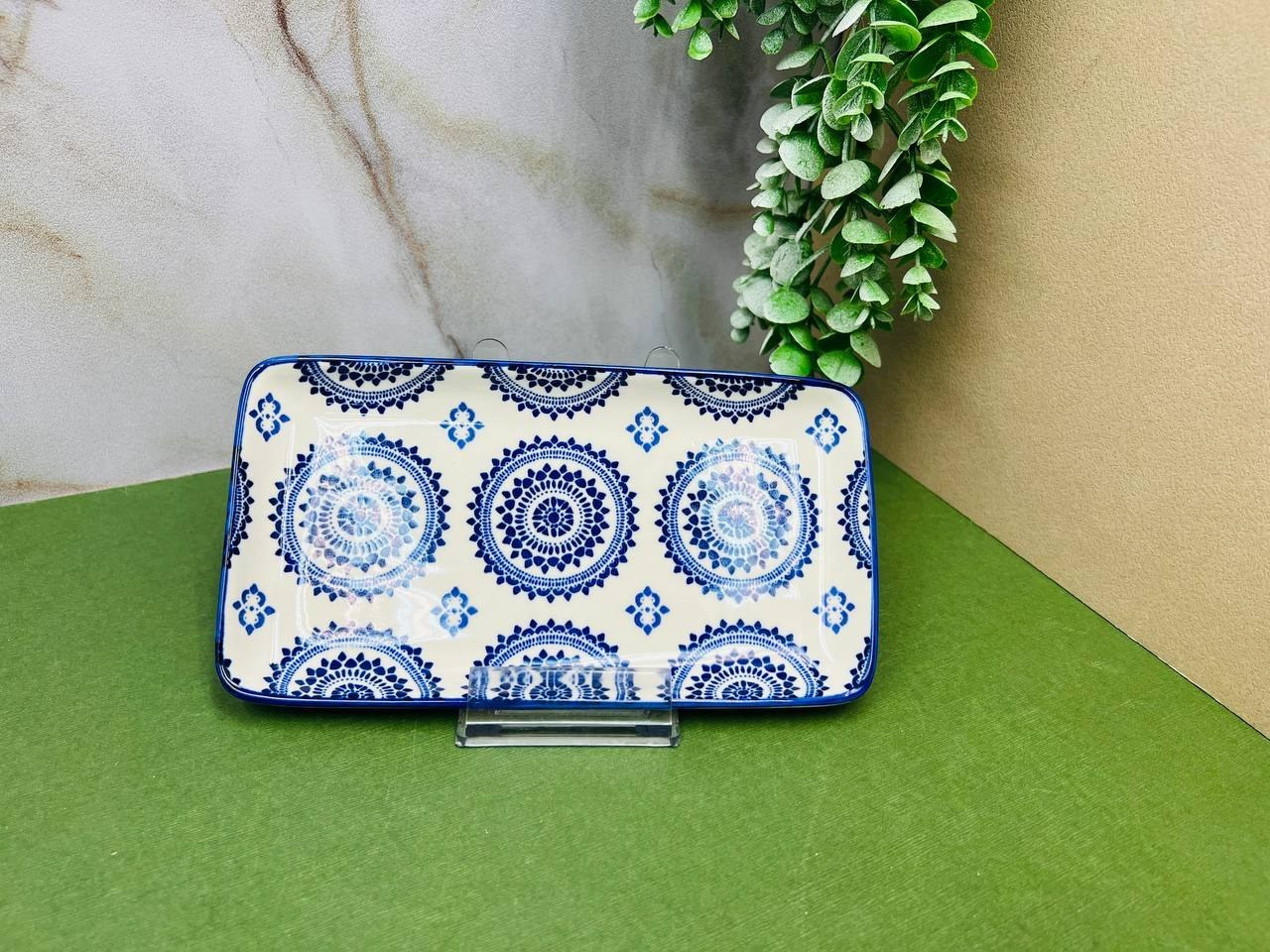 Danny Home Porcelain Round Rect Plate 7 Inch