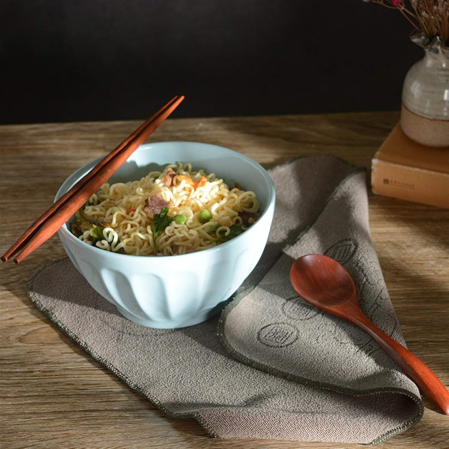 Danny Home Pumpkin Ceramic Soup Bowl Porcelain Set 4.5 Inch