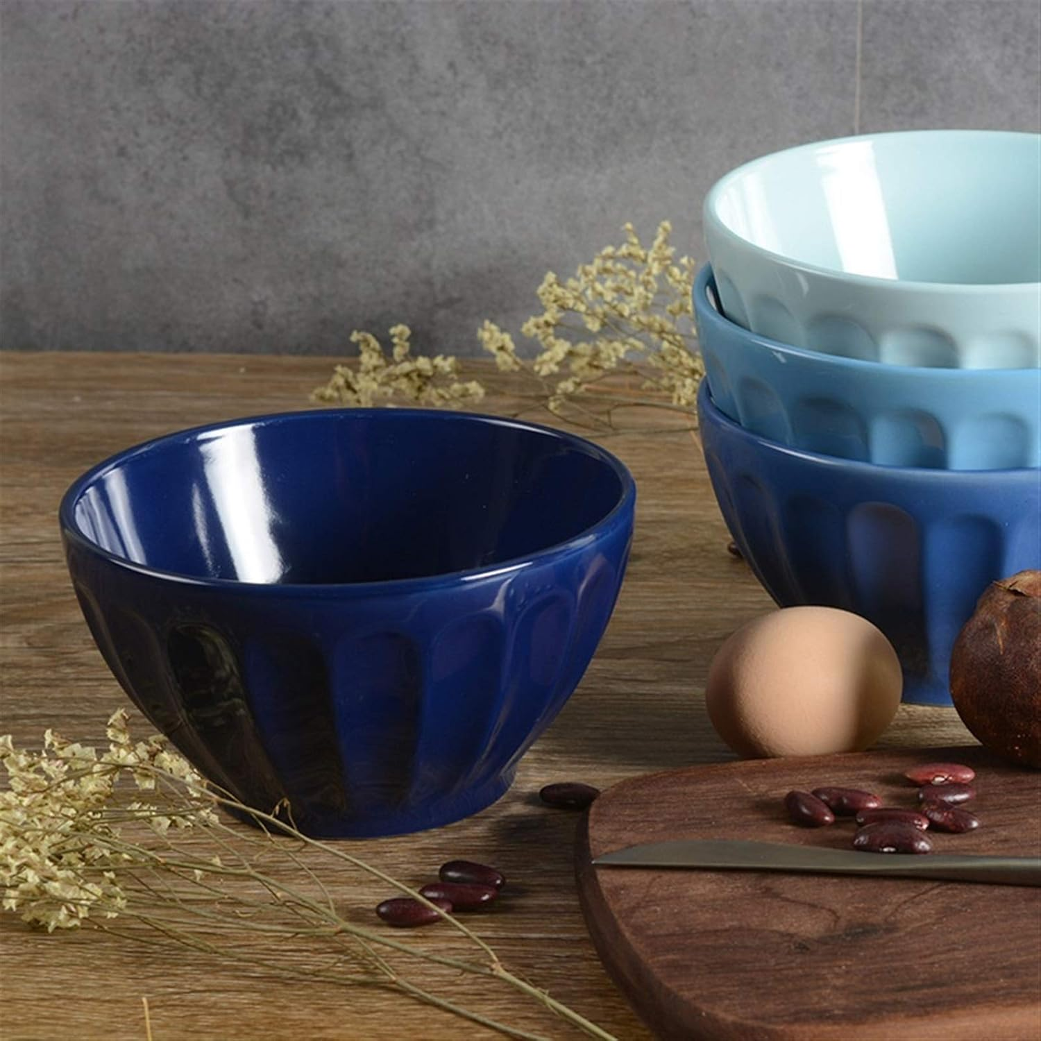 Danny Home Pumpkin Ceramic Soup Bowl Porcelain Set 4.5 Inch