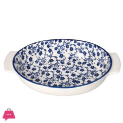 Danny HomeFloral Design Ceramic Casserole Dish 7 Inch