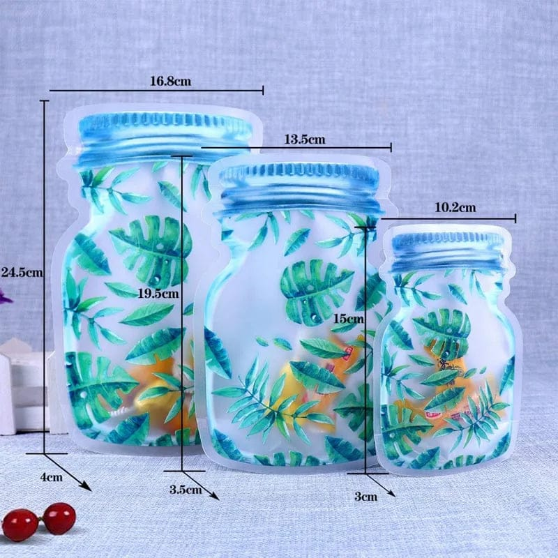 3Pcs Food Pouevening Dress Jar Zipper Bag Reusable Bogownsshape Plastic 12 3Pcs Food Pouevening Dress Jar Zipper Bag Reusable Bogownsshape Plastic