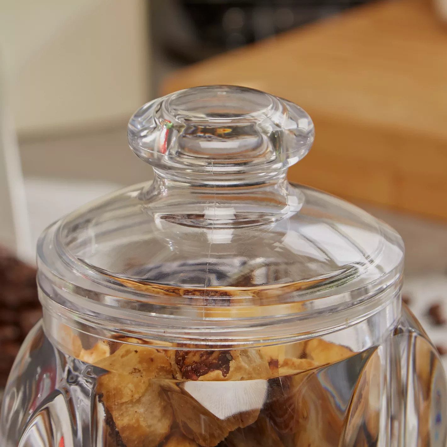 Food Storage Kitchen Air Tight Jar Set Acrylic Storage Canister For Sugar, Salt, Spices, Herbs 650 Ml