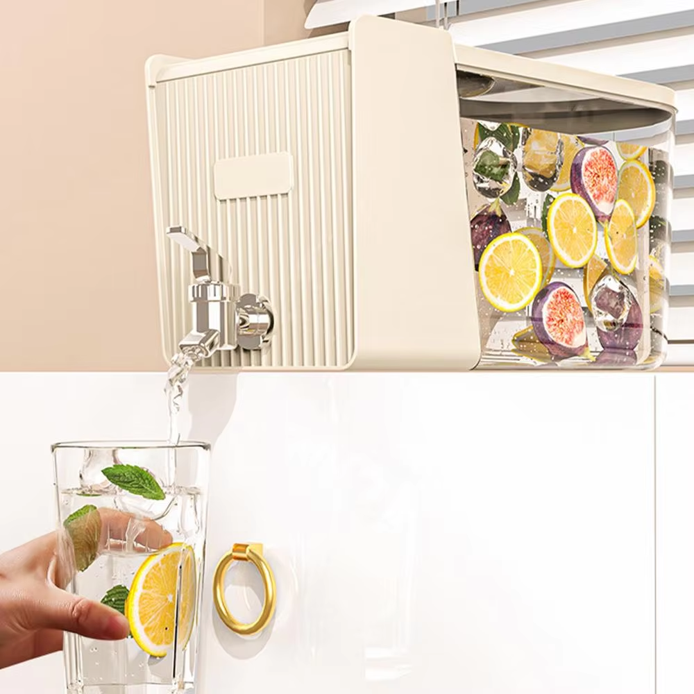 Fridge Drink Dispenser Leakproof Fridge Water Dispenser Drink Container 5.3 Liter