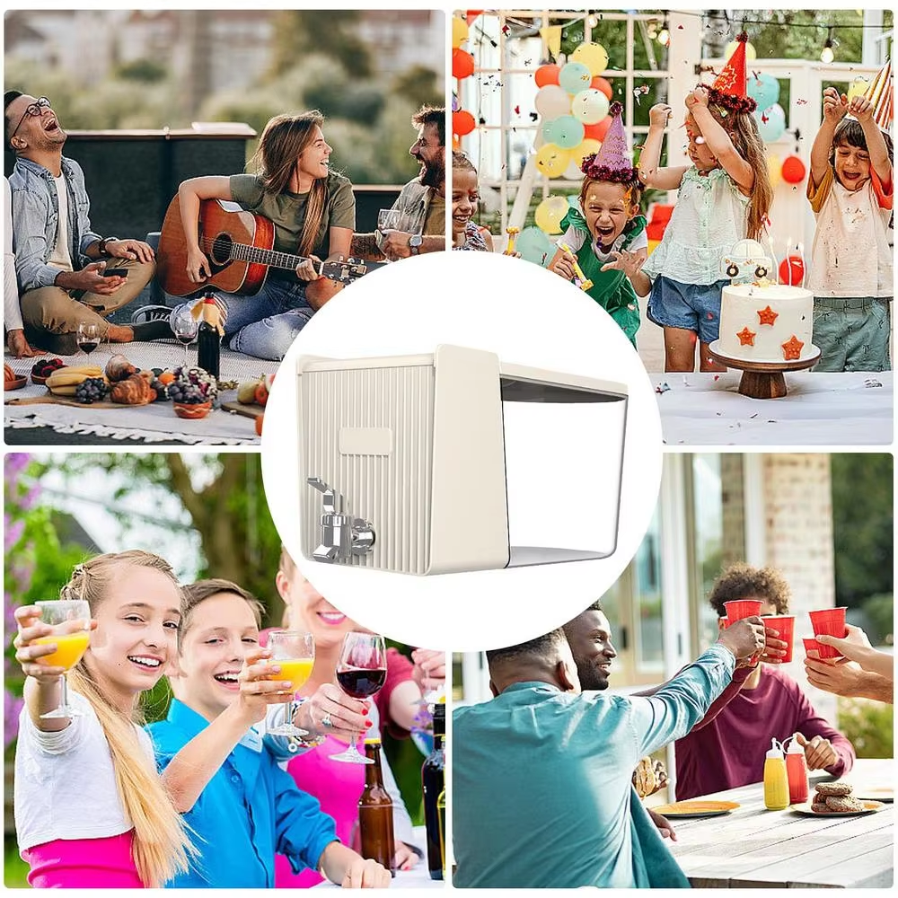 Fridge Drink Dispenser Leakproof Fridge Water Dispenser Drink Container 5.3 Liter