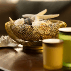 Fruit Basket Nordic Creative Double Layer Vuoto Bread Tray With Eggs Worked Vegetables For Kitchen Home Table Gold