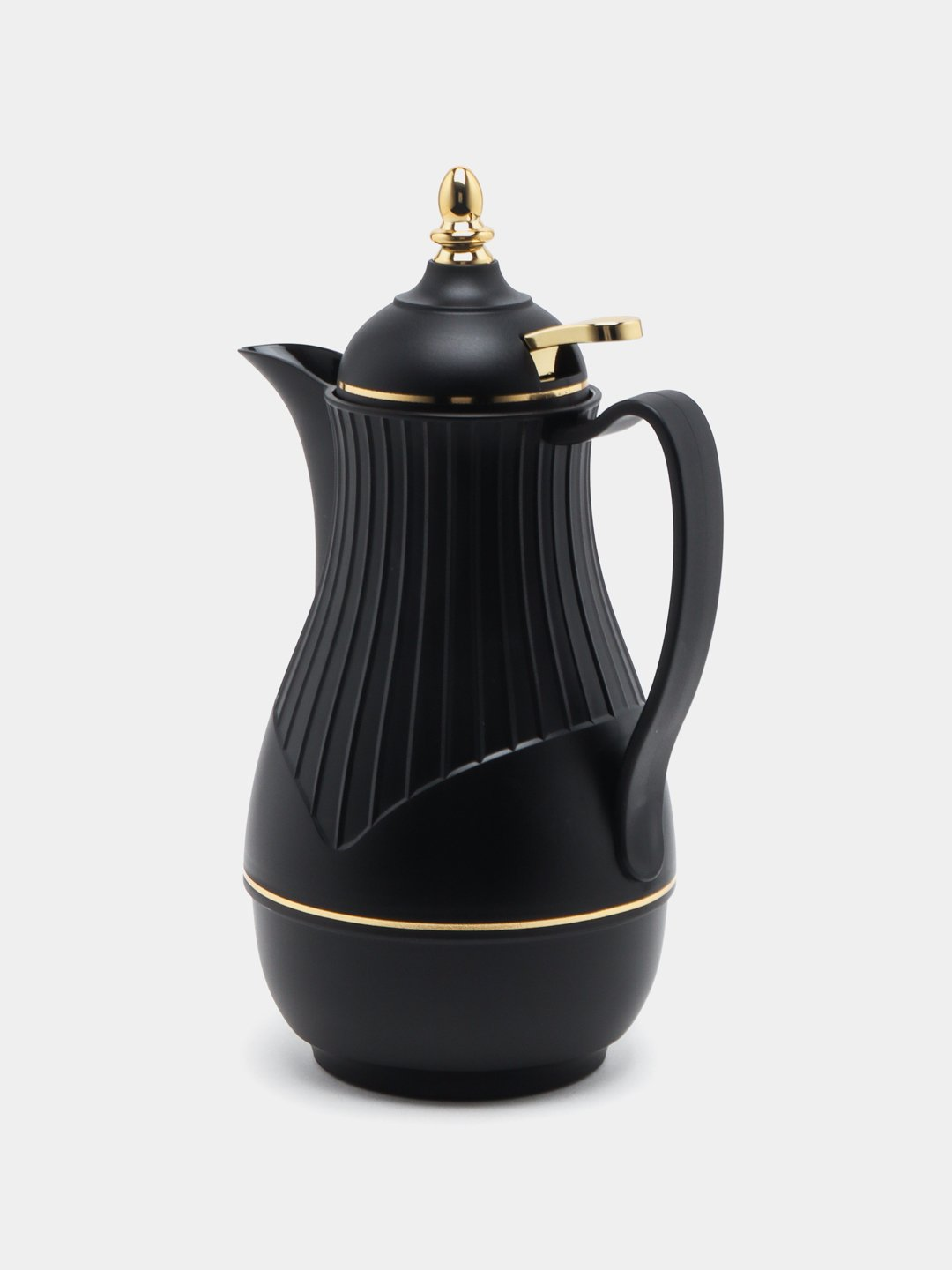 Glass Vacuum Flask Thermos Jug Insulated Airpot Hot Cold Drink Camping Mug 1 Ltr