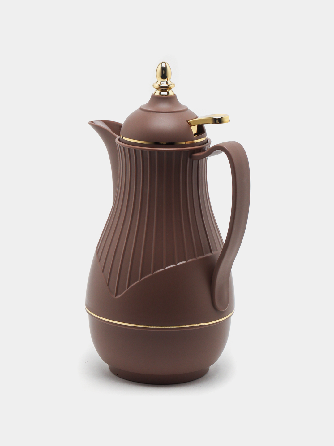 Glass Vacuum Flask Thermos Jug Insulated Airpot Hot Cold Drink Camping Mug 1 Ltr