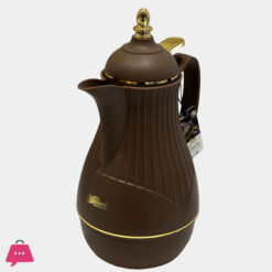 Glass Vacuum Flask Thermos Jug  Insulated Airpot Hot Cold Drink Camping Mug 1 Ltr