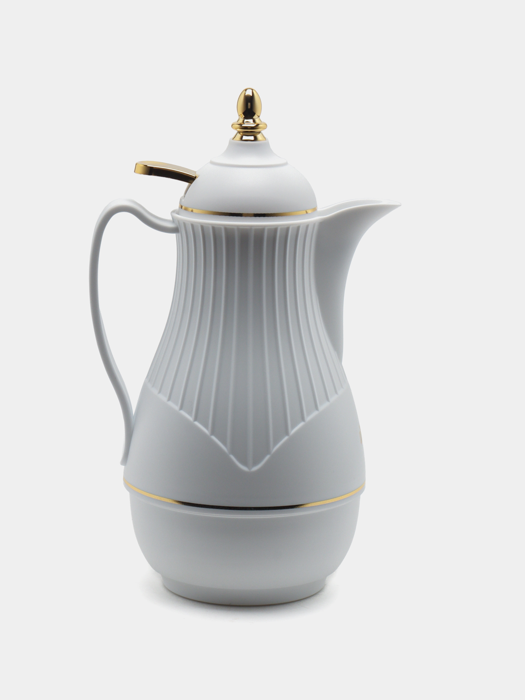 Glass Vacuum Flask Thermos Jug Insulated Airpot Hot Cold Drink Camping Mug 1 Ltr