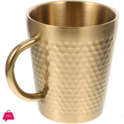 Golden Tea Cup Stainless Steel Hammered Coffee Cup Thermal Cups