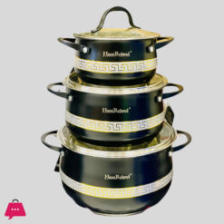 Haus Roland Stainless Steel Cookware Set of 3 Induction Safe