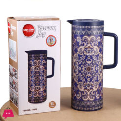 Hobby Lobby 1Liter Colorful Design Water Plastic Body Plastic Handle Thermal Vacuum Flask Coffee Pot