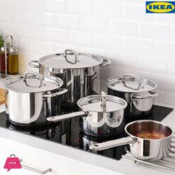 IKEA ANNONS Cookware Set Stainless Steel