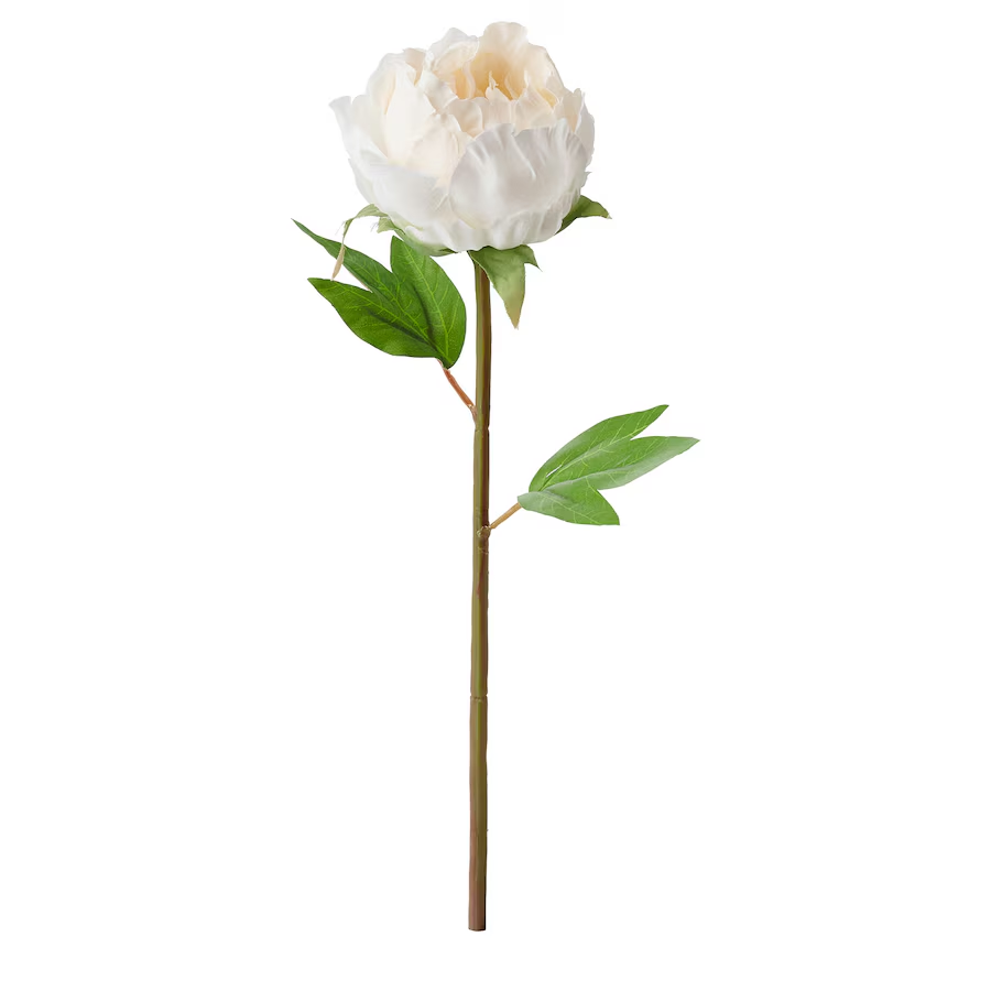 Ikea Smycka Artificial Flower Peony / White 30 Cm