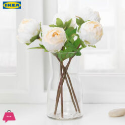 Ikea Smycka Artificial Flower Peony / White 30 Cm