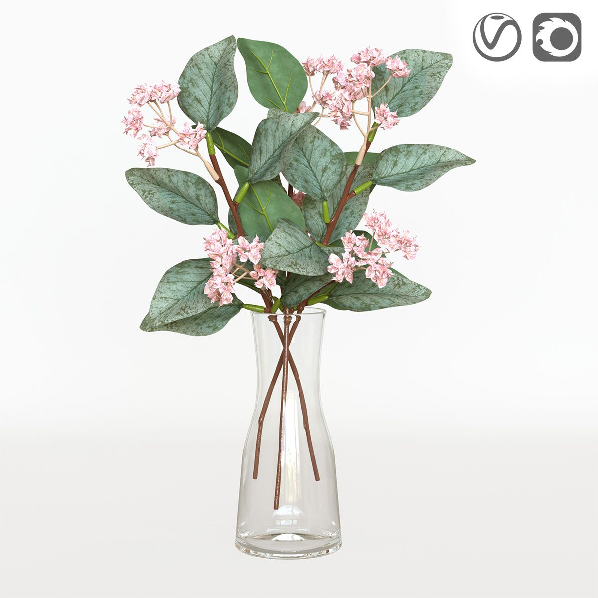 Ikea Smycka Artificial Flower Pink Eucalyptus Pink