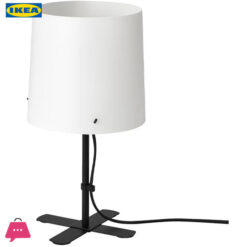IKEA BARLAST Table Lamp-Black / White