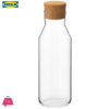 Ikea Carafe With Stopper Clear Glass / Cork 1 Liter