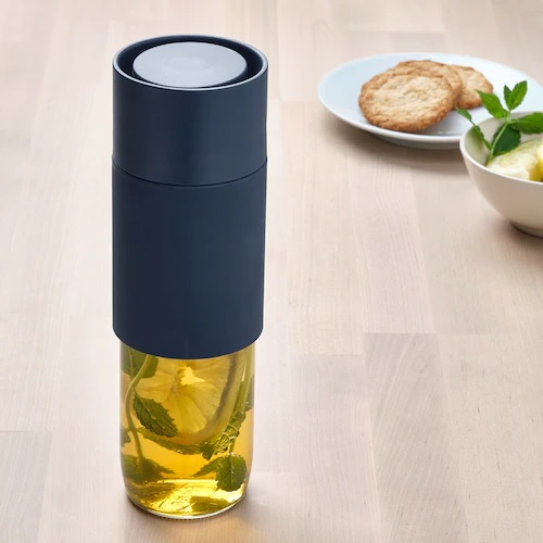 Ikea Efterstrava Travel Mug, Clear Glass / Silicone