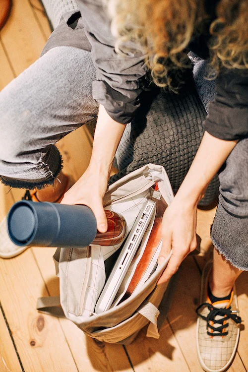 Ikea Efterstrava Travel Mug, Clear Glass / Silicone