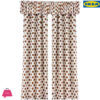 Ikea Ekspinnare Pair Of Curtains With Valance, 145 X 300 Cm Brown