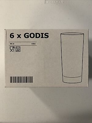 Ikea Godis Glass, Clear Glass 40 Cl
