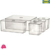 IKEA GODMORGON Box With Lid Set Of Smoked 24x20x10 CM