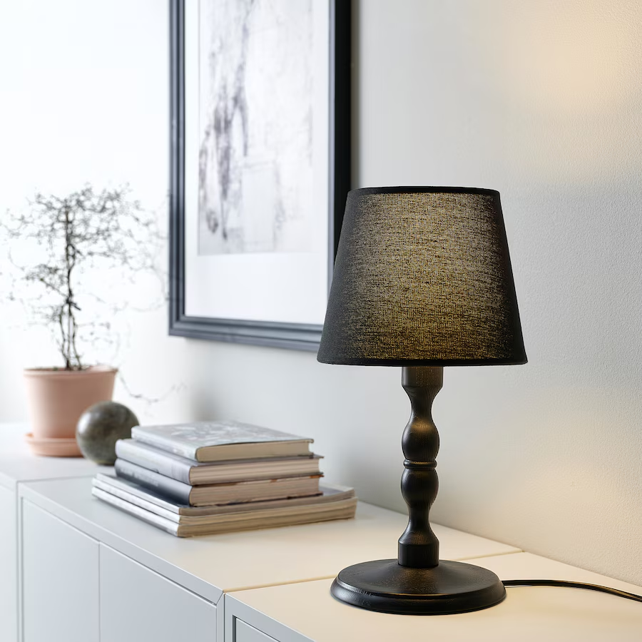 Ikea Kinnahult Table Lamp-Black