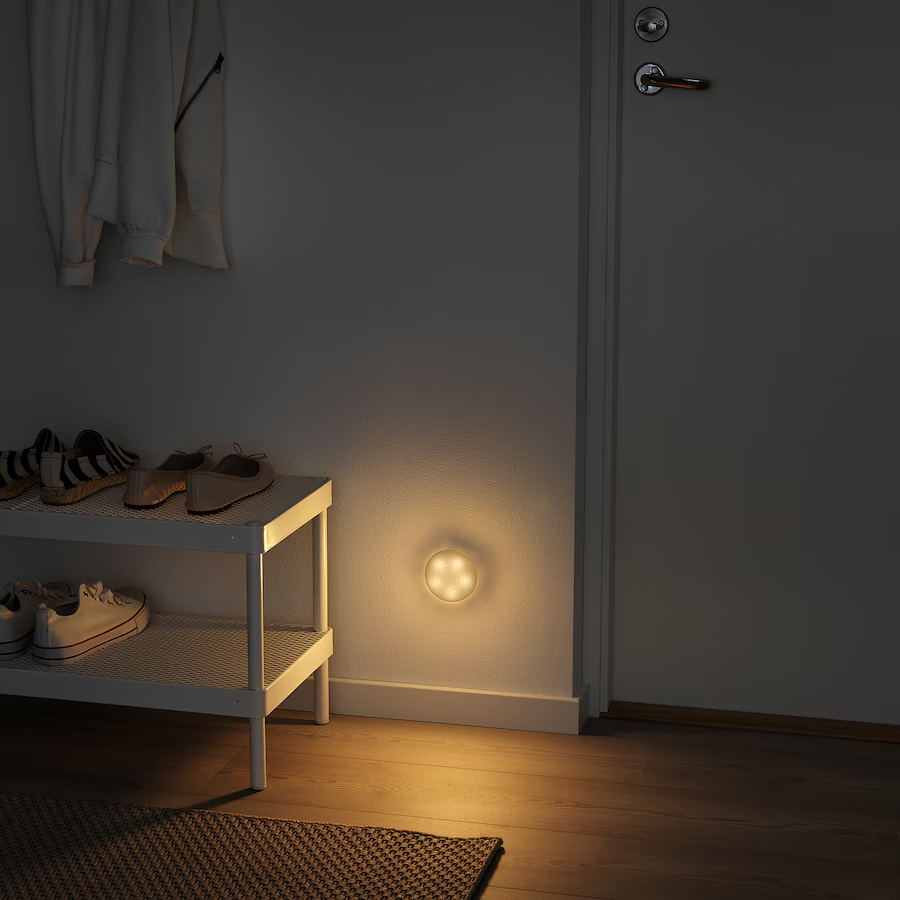 Ikea Molgan Led Lighting- White Battery-Operated